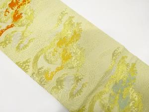 荒波模様織り出し　袋帯